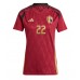 Maglie da calcio Belgio Jeremy Doku #22 Prima Maglia Femminile Europei 2024 Manica Corta